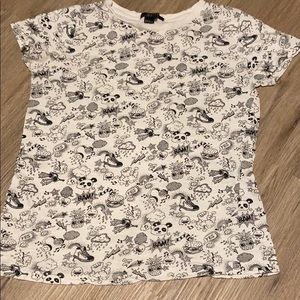 Forever 21 scribble doodle tshirt size small